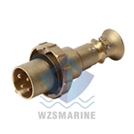 Marine lighting fixtures, copper high current watertight plugs and sockets CTS CZS